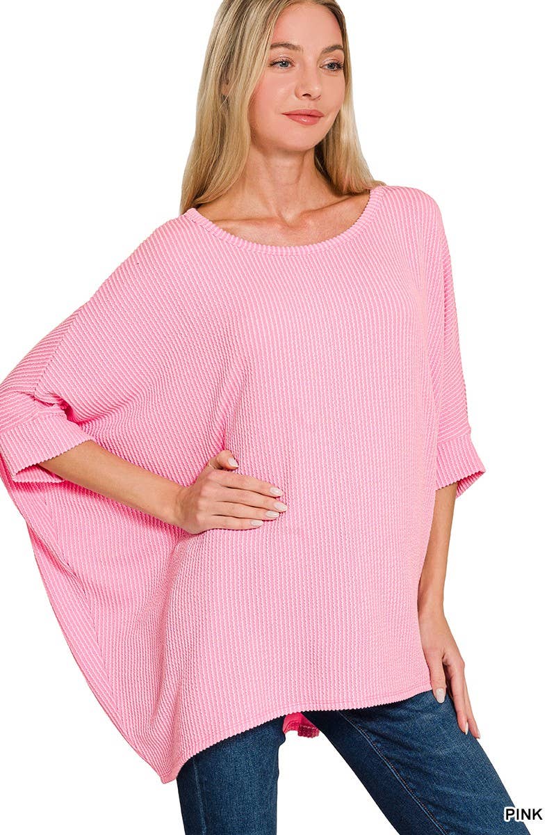 Vanilla Monkey - Wholesale Knit Top - Women's - Raised Rib Bat Sleeve Top10