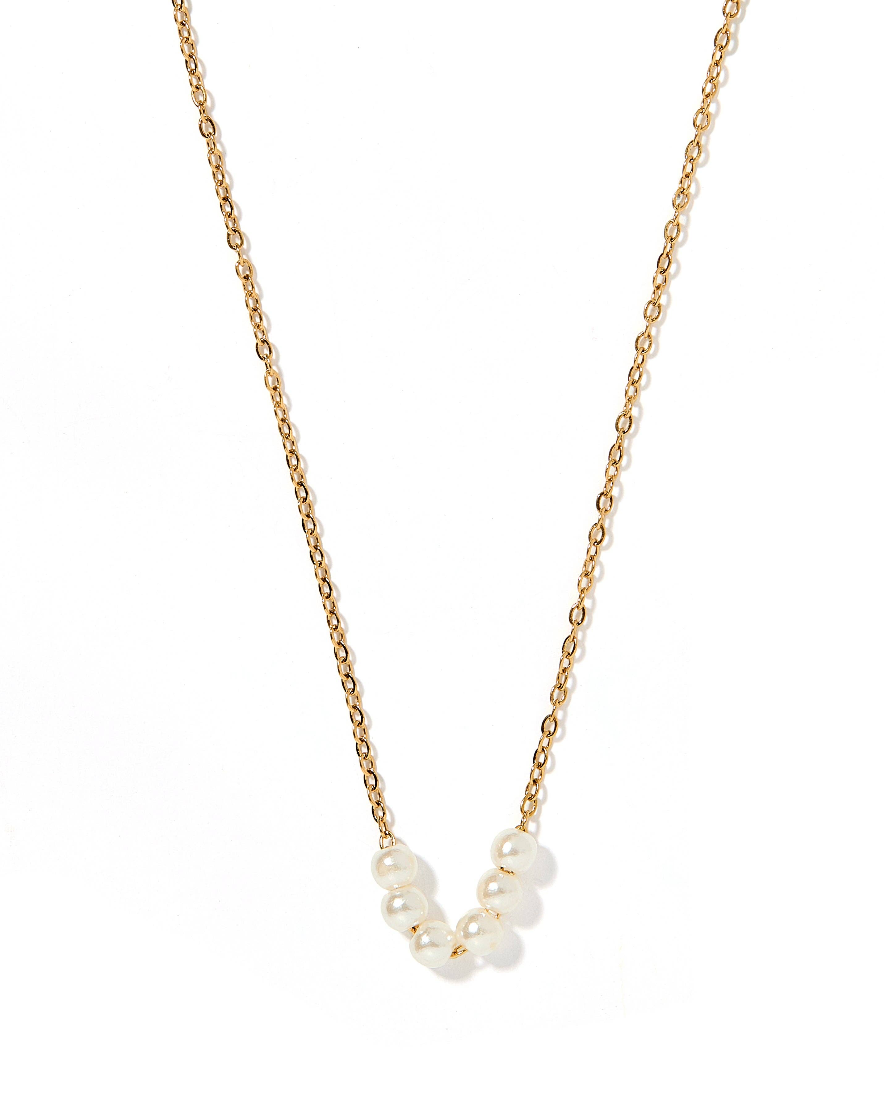 LINNY CO - Wholesale Link & Chain Necklace - Necklace - Delta Pearl0