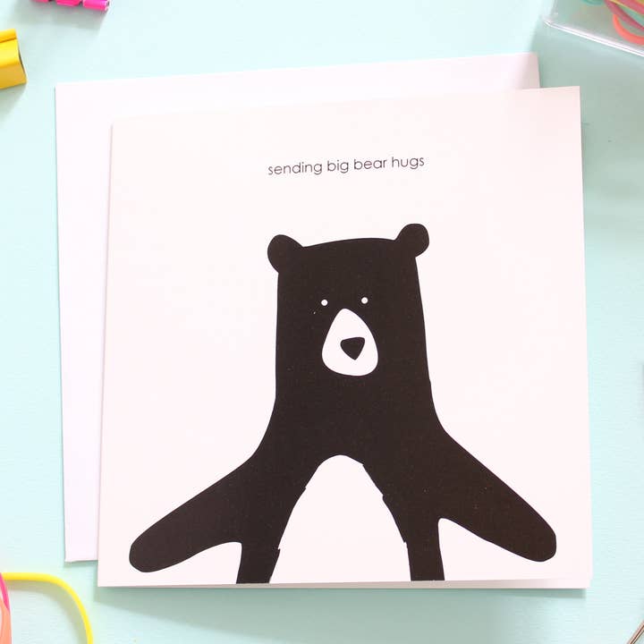 Sending Big Bear Hugs for wholesale by Heather Alstead Design Ltd