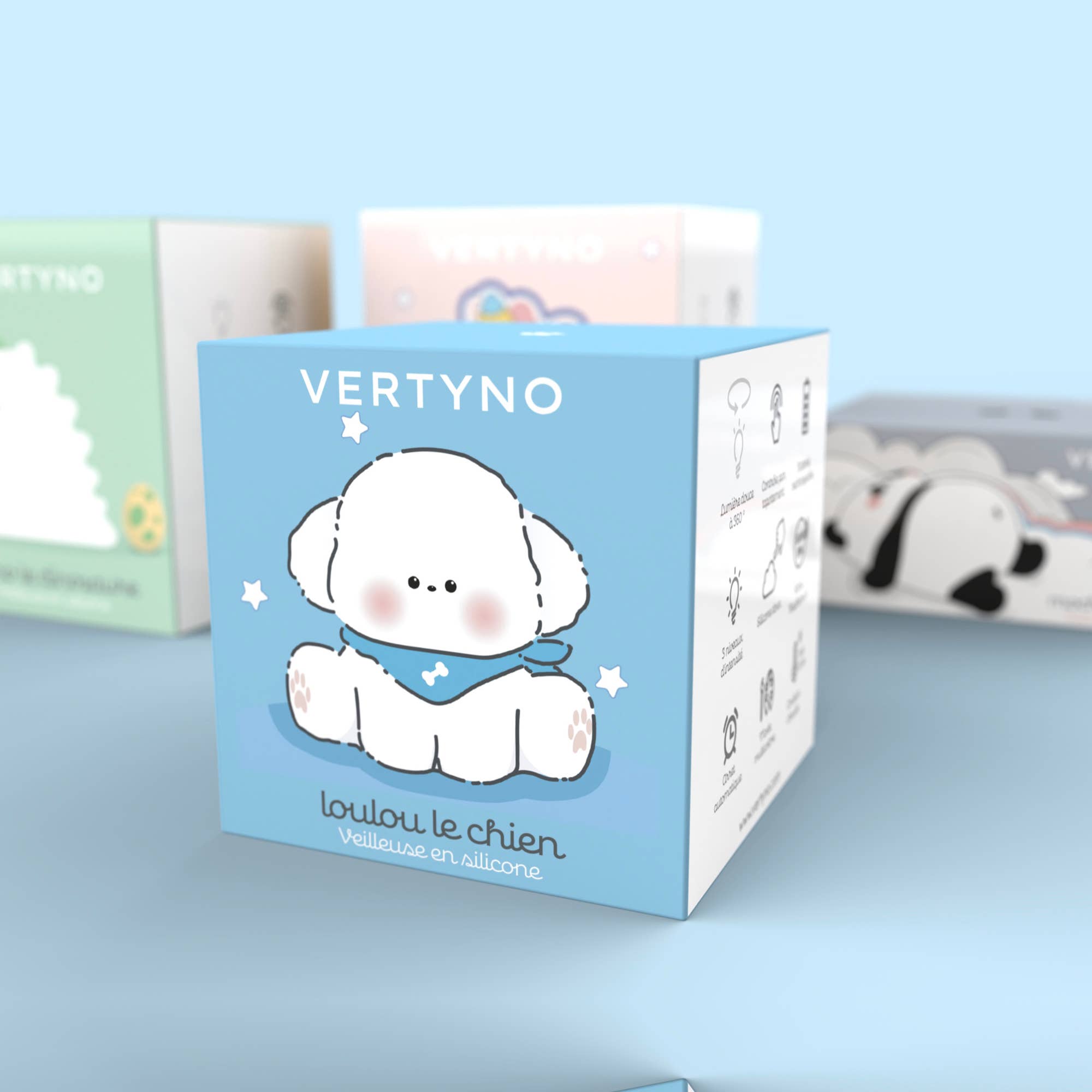 VERTYNO - Wholesale Night Light - Kids & Baby - Silicone LED Touch Night Light Dog – Loulou by VERTYNO