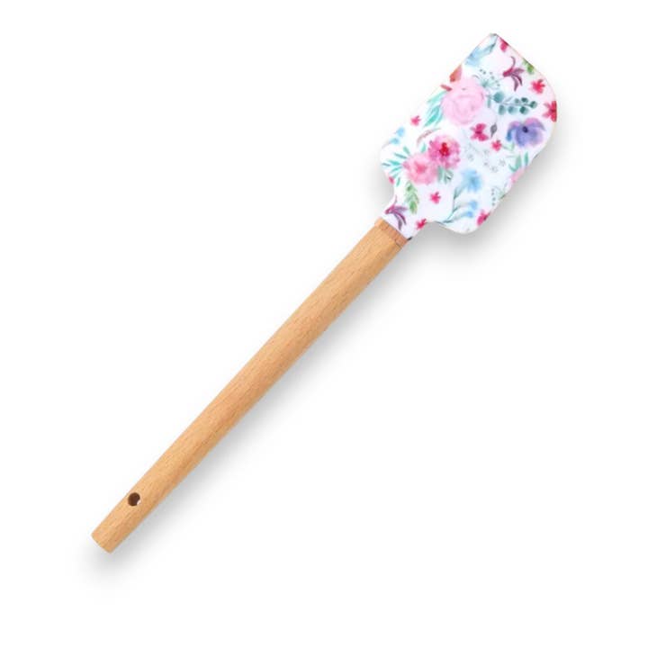 Purple Pink Blue Floral Spatula | Kitchen Utensil for wholesale by Green Bee Tea Towels