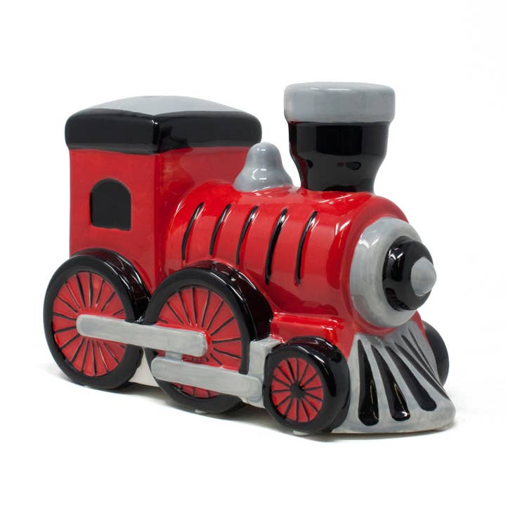 Large Red Train Money Bank for wholesale by Child To Cherish®