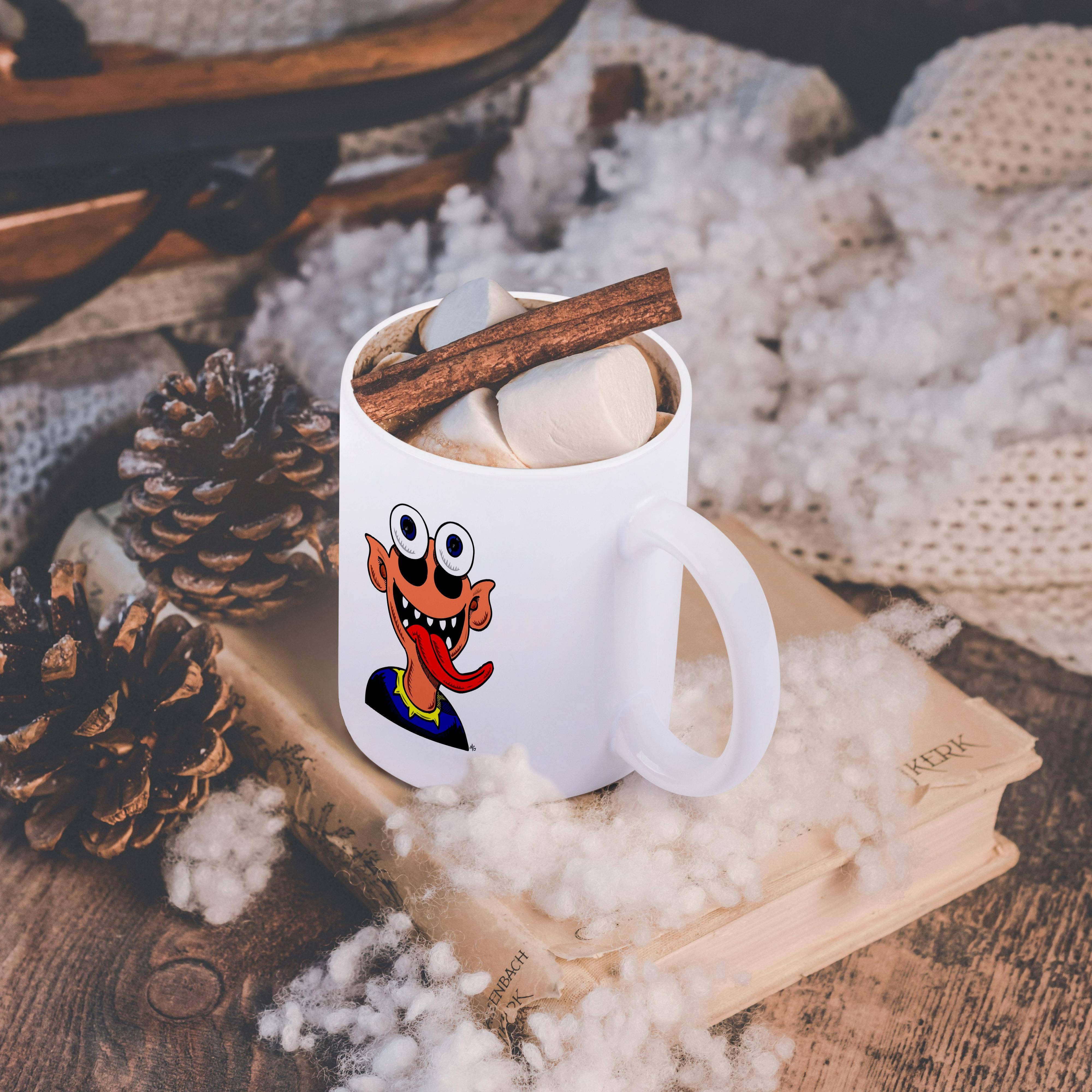 3dRose - Vente Tasse à café - 3dRose, ICÔNE icône bizarre 1 sur blanc, Tasse11