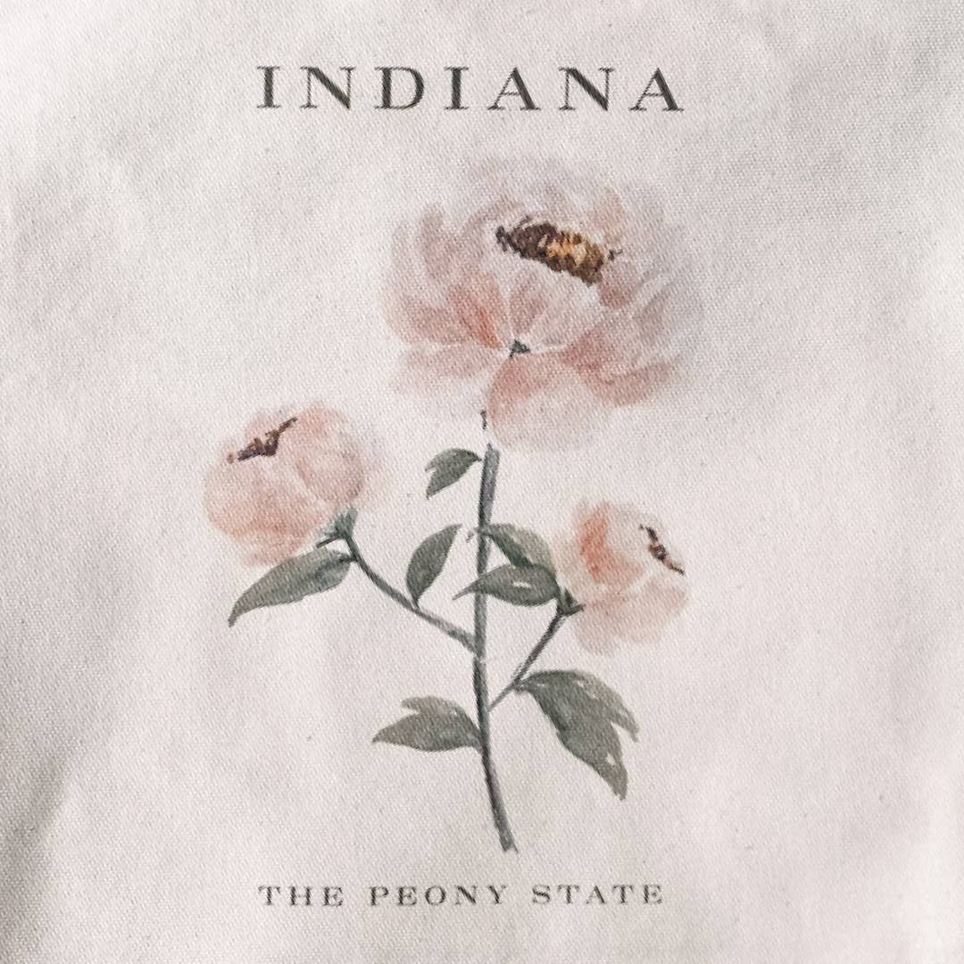 Art and Home co. - Wholesale Tote Bag - Women's - The Peony State Square Cotton Canvas Tote Bag Farmers Market3