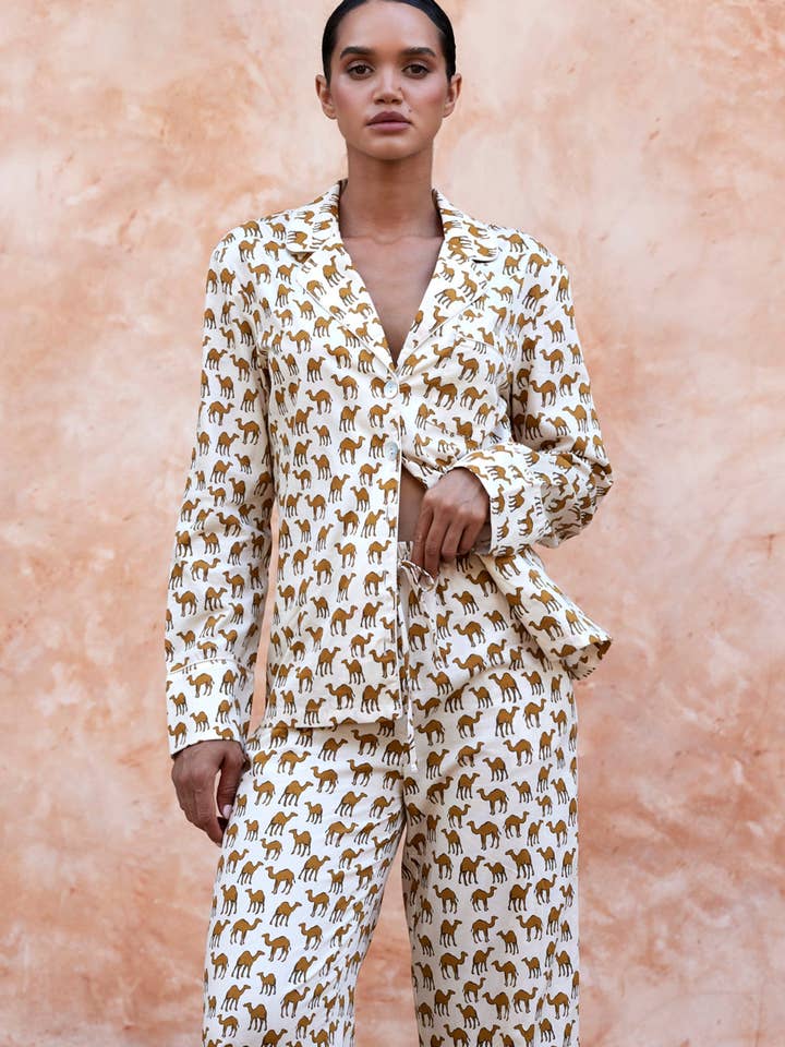 Camel Trouser Set for wholesale by The Night Store