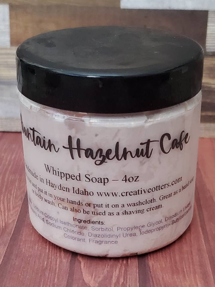 Mountain Hazelnut Café Whipped Soap for wholesale by Creative Otters