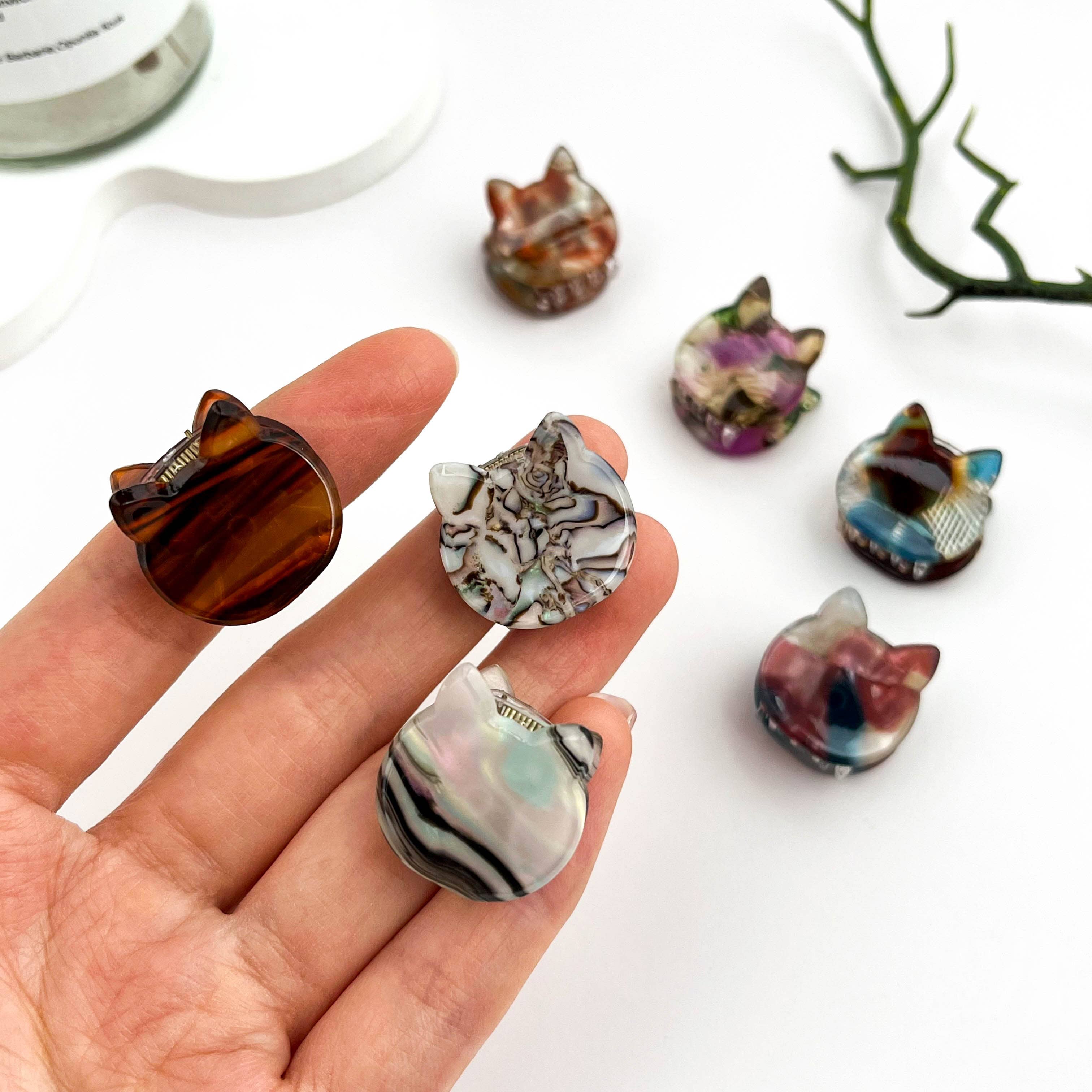 mildstyles - Wholesale Hair Clip - Women's - 🐱 Mini Cat Hair Claw – Cute Acetate Kitty Clip 😻2