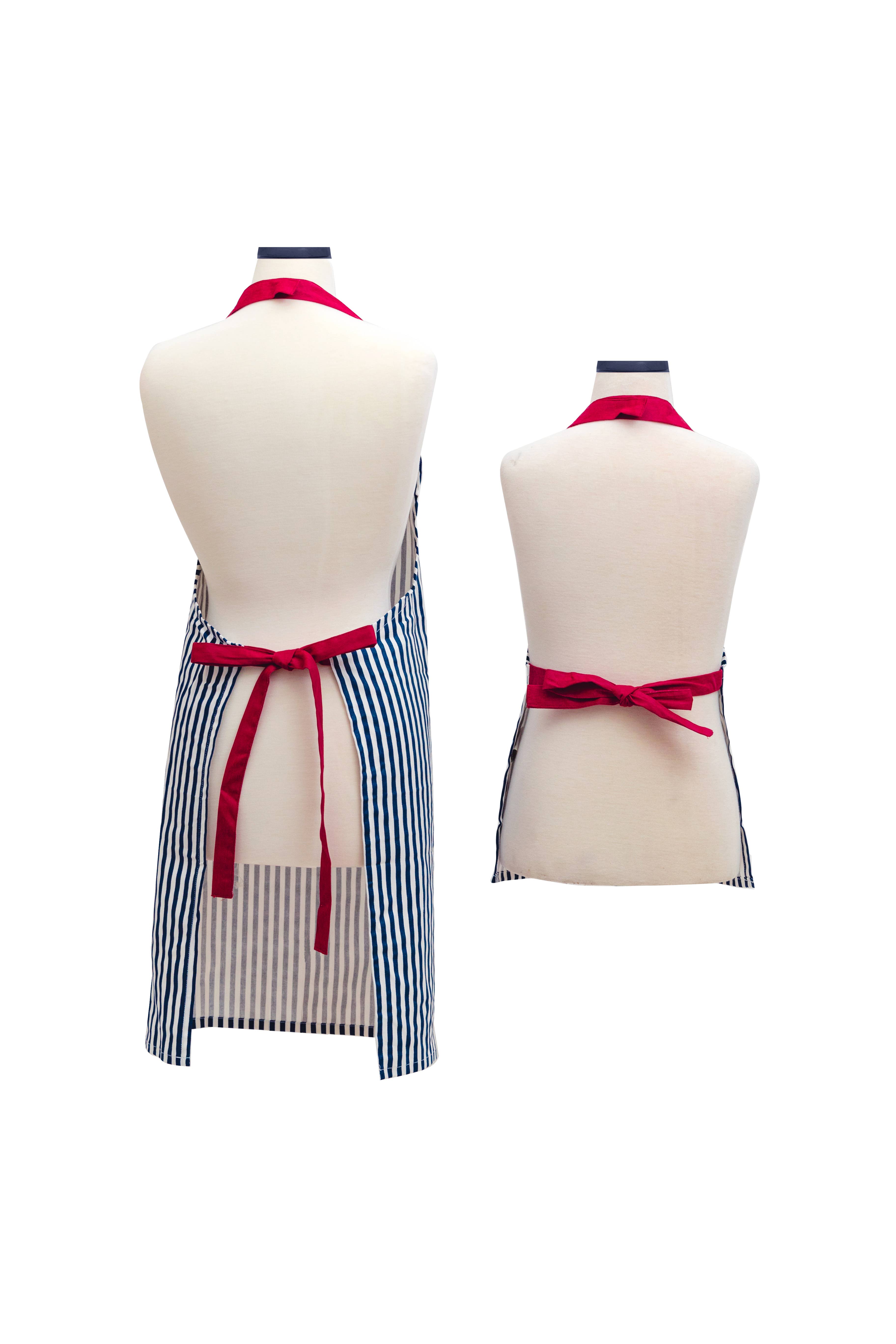 Handstand Kitchen - Wholesale Apron - Striped Adult and Youth Apron Set - Matching Family Gift3