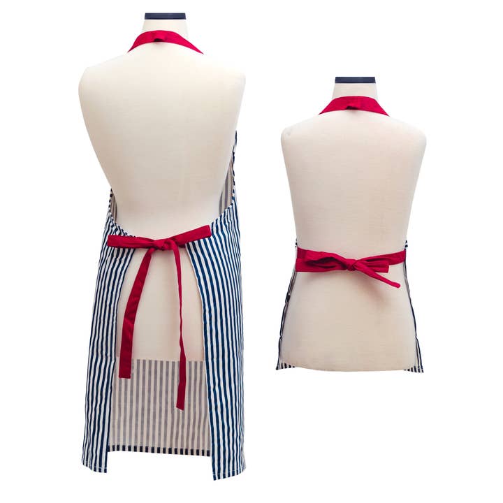 Handstand Kitchen - Wholesale Apron - Striped Adult and Youth Apron Set - Matching Family Gift3