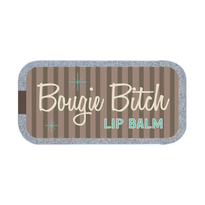 Whiskey River Soap Co. - Wholesale Lip Balm - Bougie Bitch Lip Balm | Funny Old School Tin2