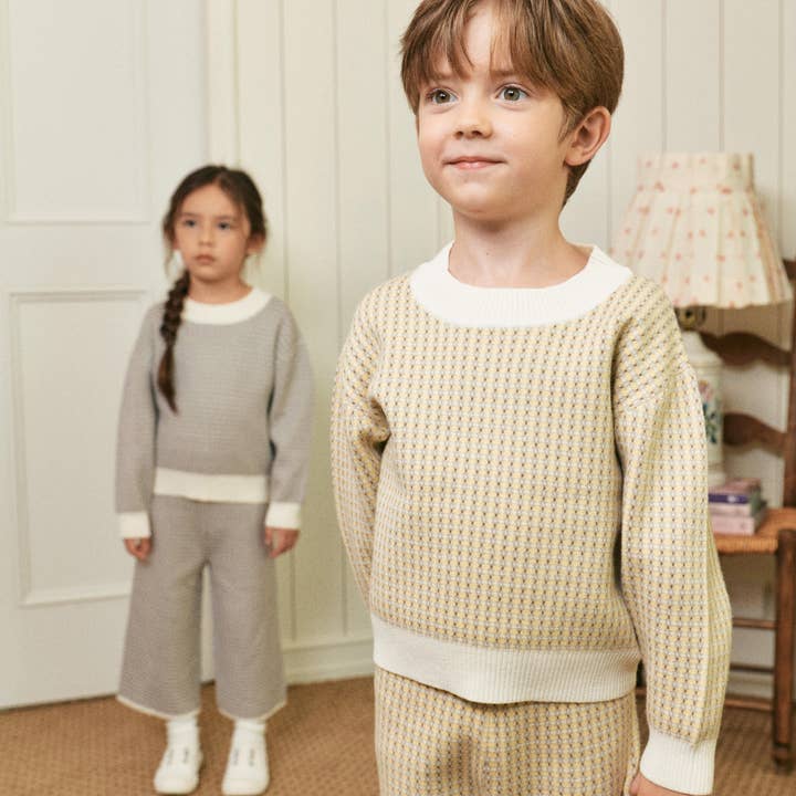 ToTo Heros - Wholesale Top & Pant Set - Kids - Luke Jacquard Knit Top & Pants Set9