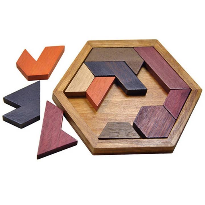 Gleason Family Farm - Wholesale Puzzle - Kids - Tangram Puzzle Wooden1
