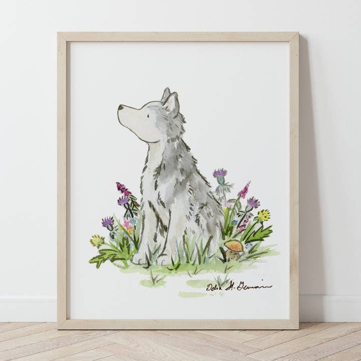 Siberian Husky Art, Watercolor Print, Gift for Husky Lovers for wholesale by Jasper and Ruby