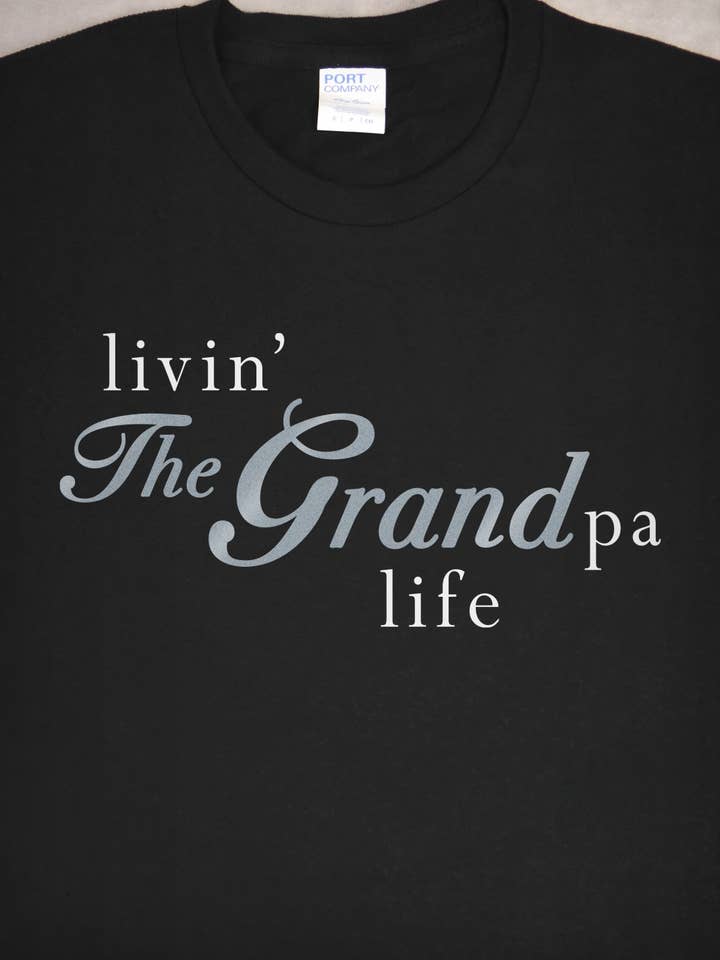 Camiseta de hombre Livin' the Grandpa Life para venta al por mayor de 24-7 Daddyhood