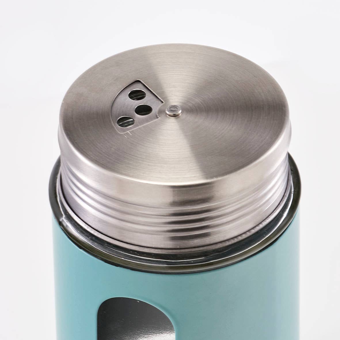 menta Barattolo per spezie in vetro, metallo e acciaio inox, eucalyptus in vendita all'ingrosso su Faire2