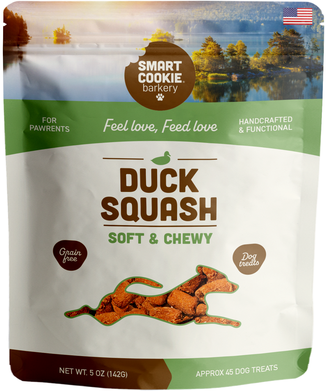 Smart Cookie Barkery - Wholesale Pet Treats - Dog - Duck + Squash Soft & Chewy Dog Treats1