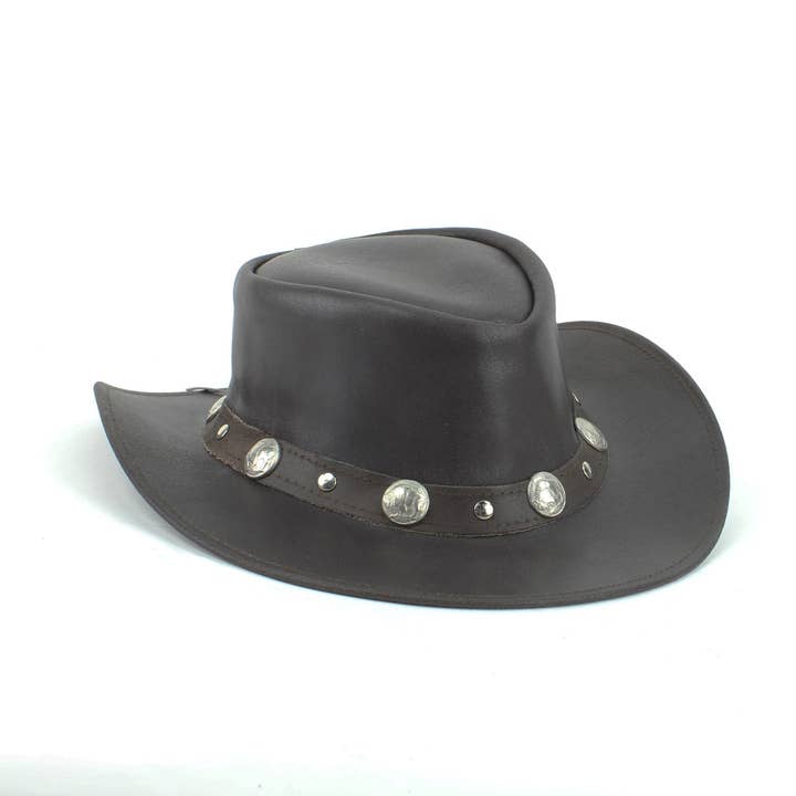 Leather Impressions Inc – wholesale Cowboy hat – Unisex – Buffalo Nickle Cowboy Hat #HT104