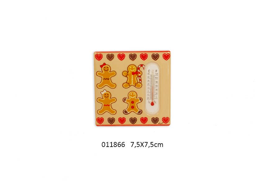Faye - Wholesale Thermometer - Ginger Thermometer Magnet 7.5 X 7.5 cm0