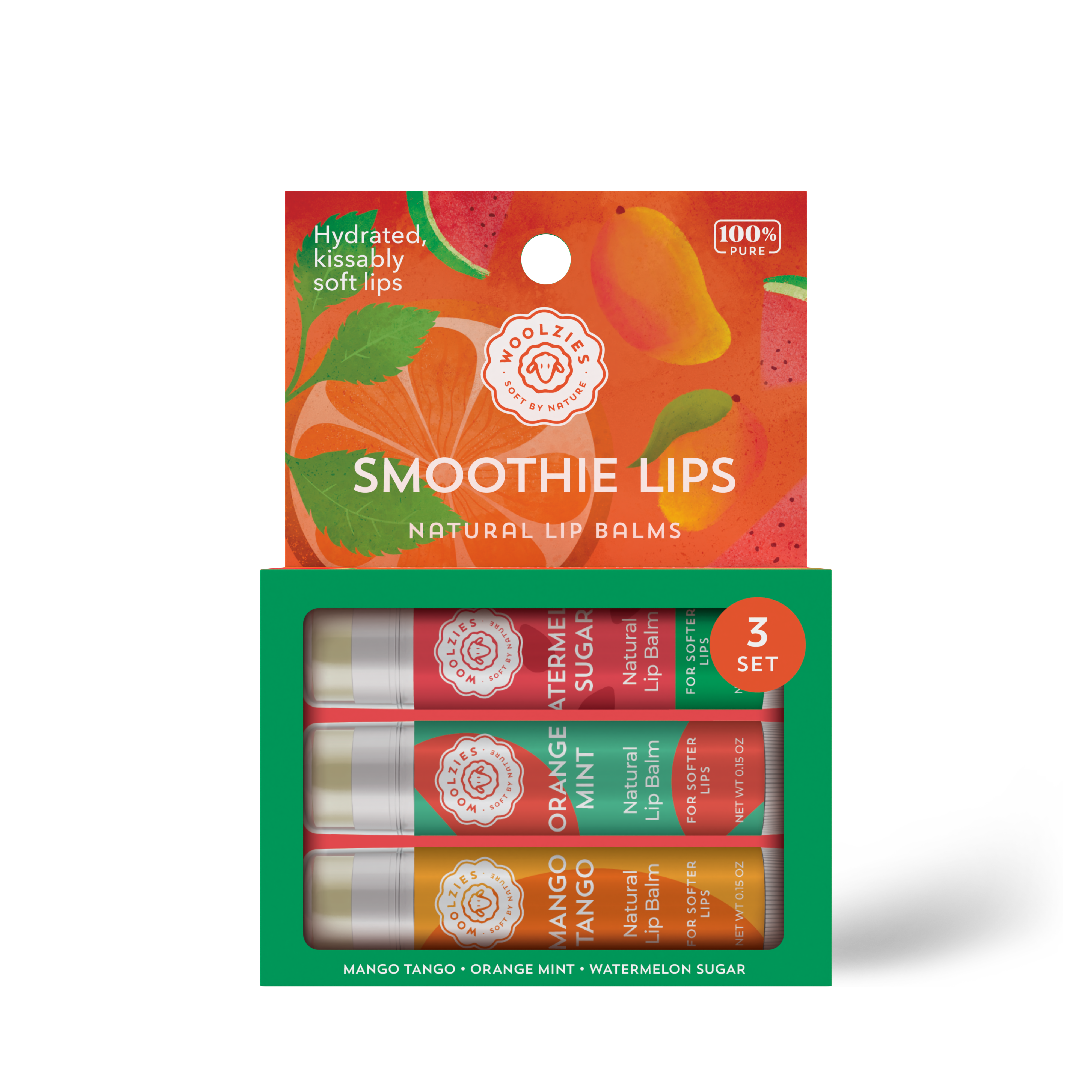 Woolzies - Wholesale Lip Balm Set - Smoothie Lips Non Tinted Lip Balm Set Of 32