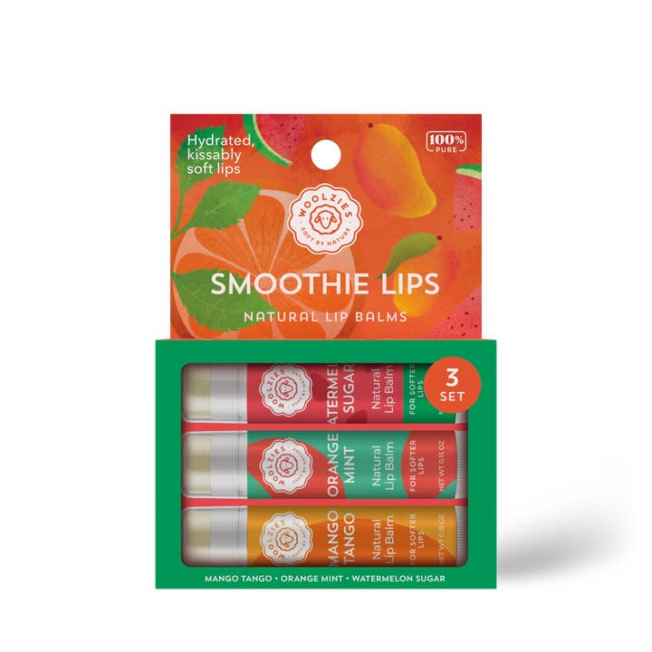 Woolzies - Wholesale Lip Balm Set - Smoothie Lips Non Tinted Lip Balm Set Of 32