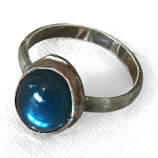 Sapphire Glass Ring for wholesale by Ribelle Studio