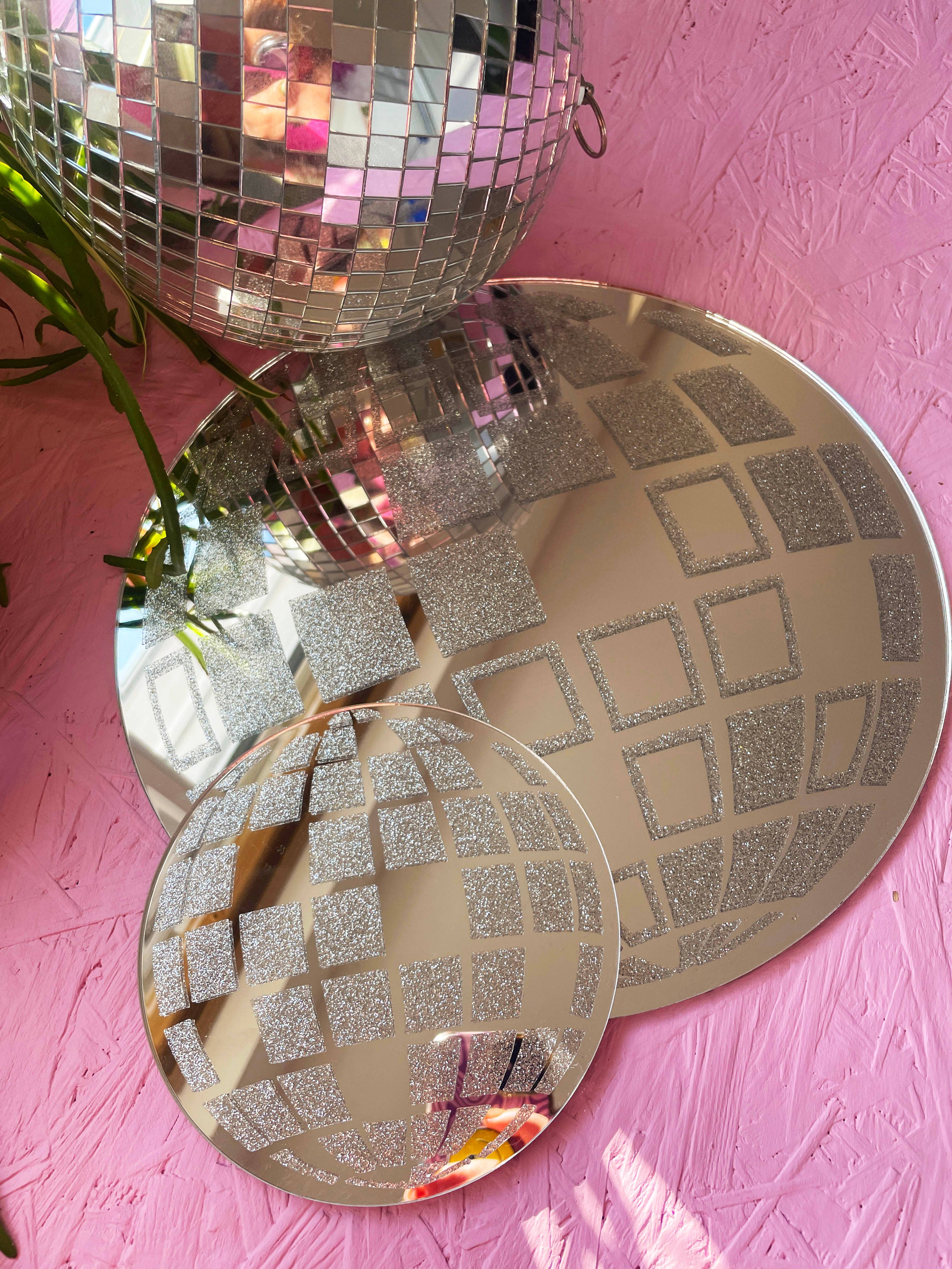 Printed Weird – wholesale Wall mirror – Retro Disco Ball Mini Mirror1