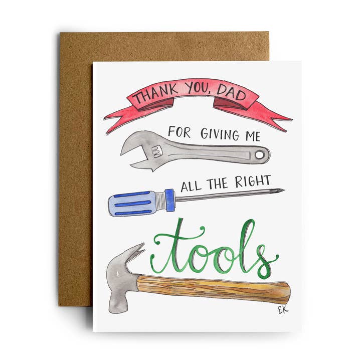 Dad Tools Card for wholesale by Eileen Graphics
