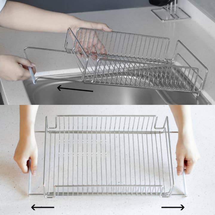 Nineware - Wholesale Dish Drying Mat/Rack - Expandable in-Sink Dish Drying Rack, Adjustable Space Saving8