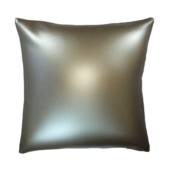 Silver Vinyl Pillow for wholesale by Comfee Cushion