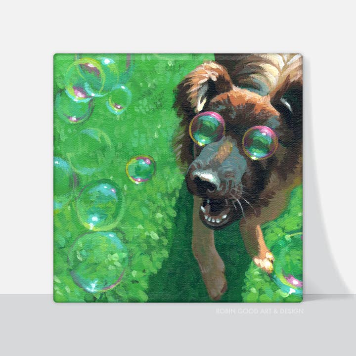 Bubble Vision Canvas Print for wholesale by Robin Good Art & Design