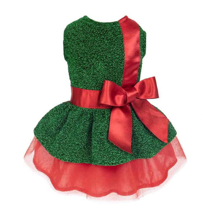 Green Funny Christmas Gift Dog Dress for wholesale on Faire