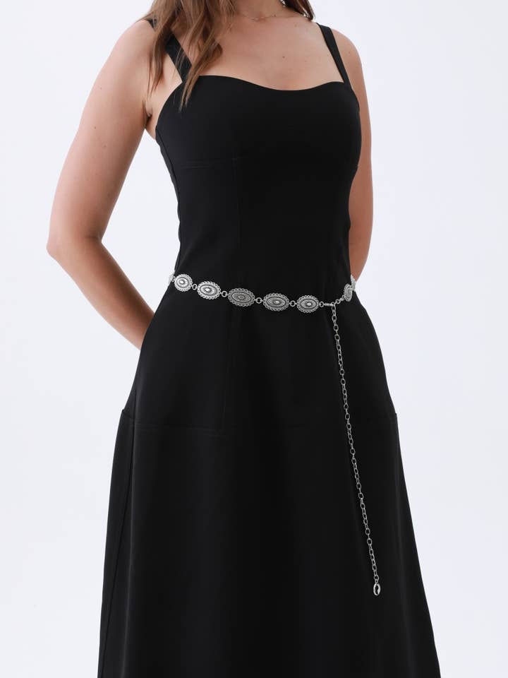 Vintage Western Chain Belt β Signature Oval Buckle for wholesale by Leto Accessories