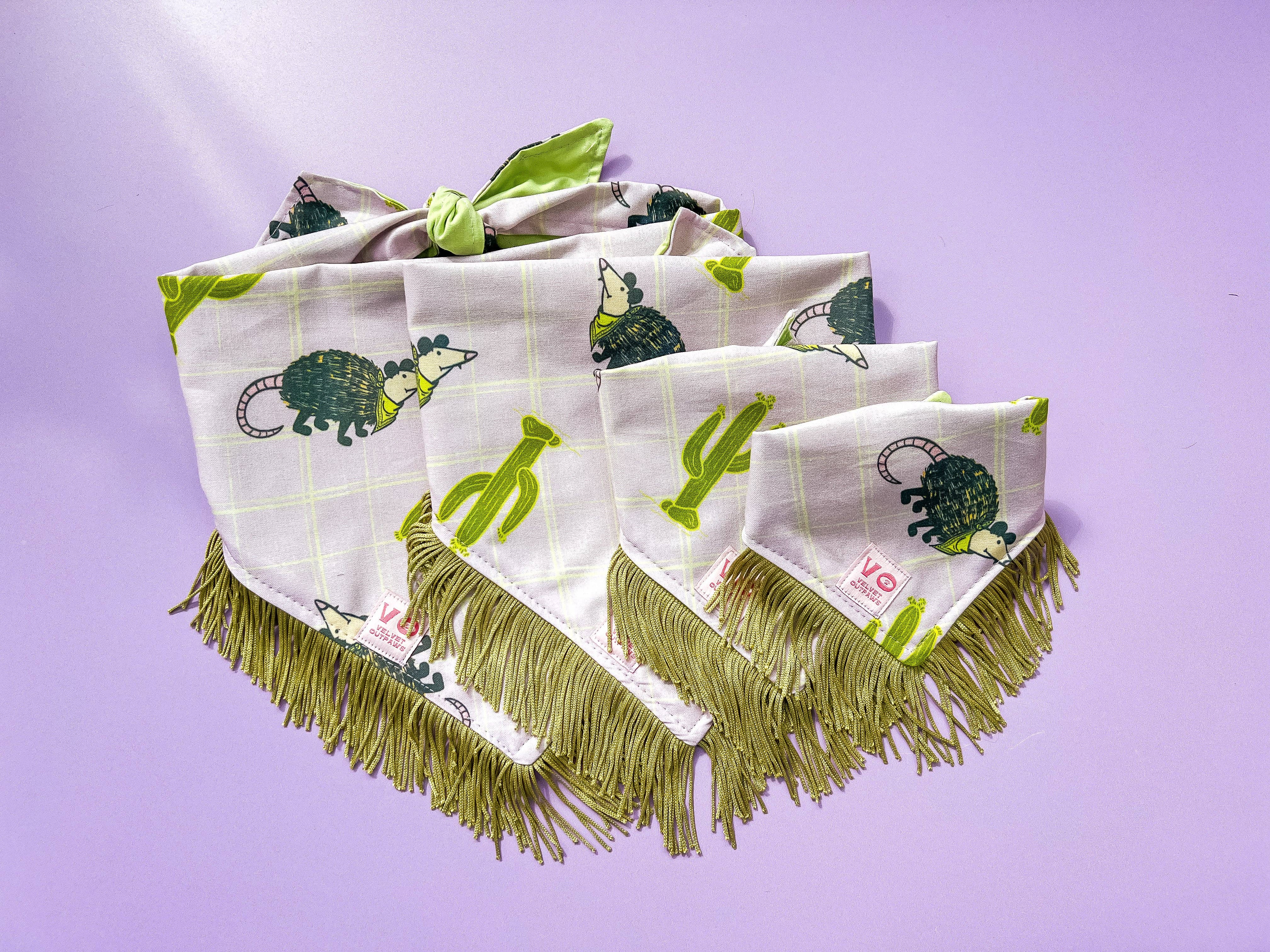 Velvet Outlaw - Wholesale Pet Bandana - Dog - Western Possum Dog Bandana2