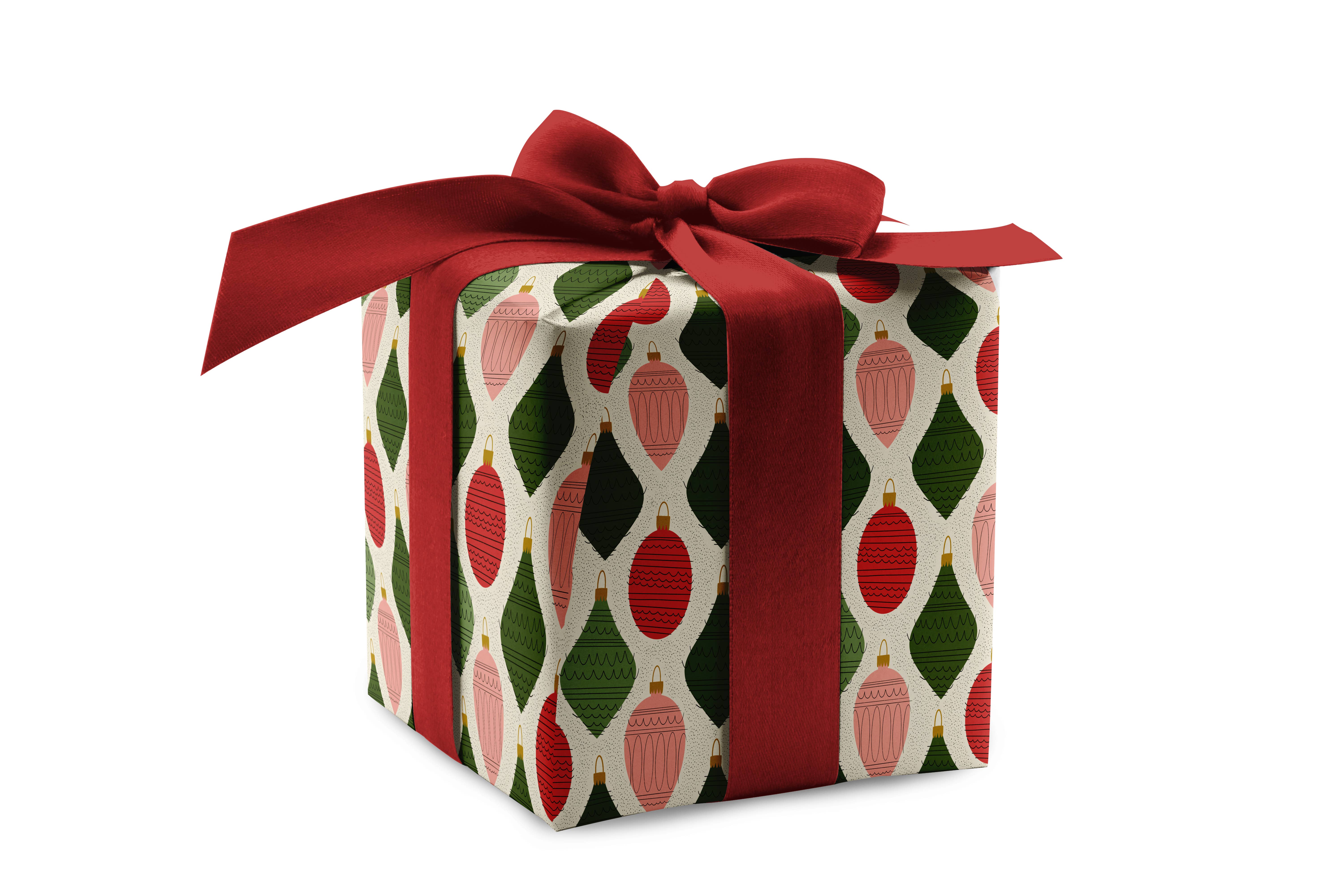 Rebecca Jane Woolbright - Wholesale Wrapping Paper Roll - Deck the Halls Wrapping Paper – Holiday Gift Wrap (2 Sheets)