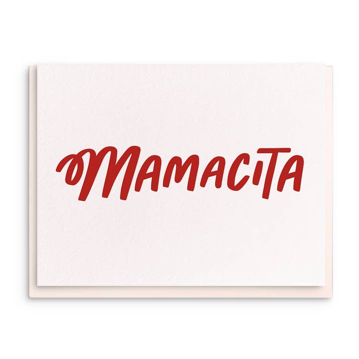 Mamacita - Letterpress Mother's Day Greeting Card for wholesale by Dahlia Press