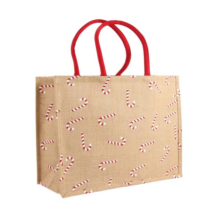 Candy Cane Gift Tote Large Multi for wholesale by Harman Inc