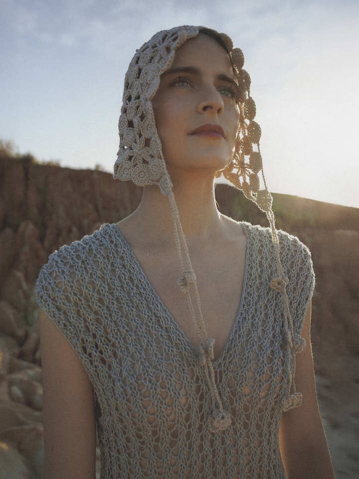 Floral Crochet Cap for wholesale by BRAVE_OF