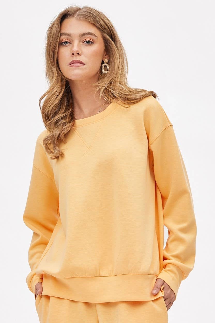 Dear Scarlett - Wholesale Lounge Set - Women's - Crew Neck Pullover + Jogger Set TRVSET-MALIBU0