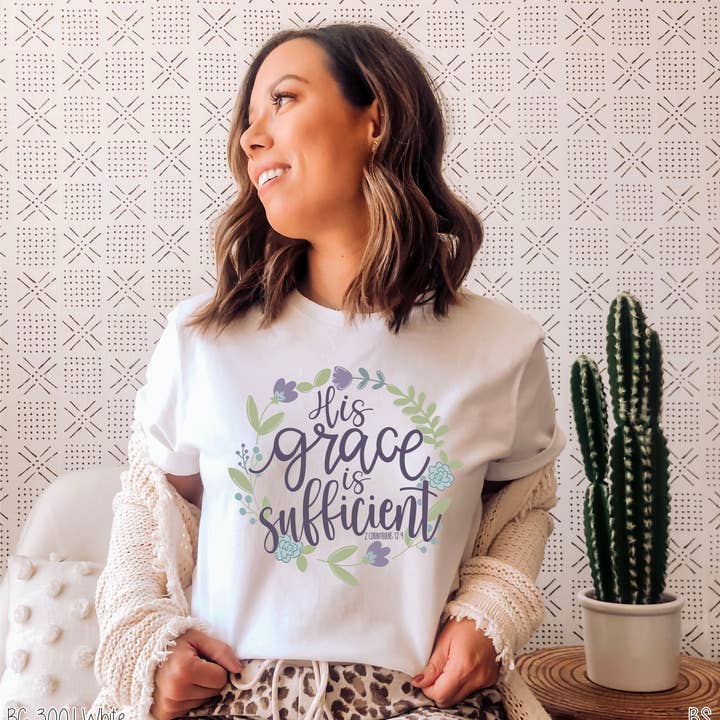 Bama Screens - Wholesale Sublimation Transfer - His Grace Is Sufficient #BS2707