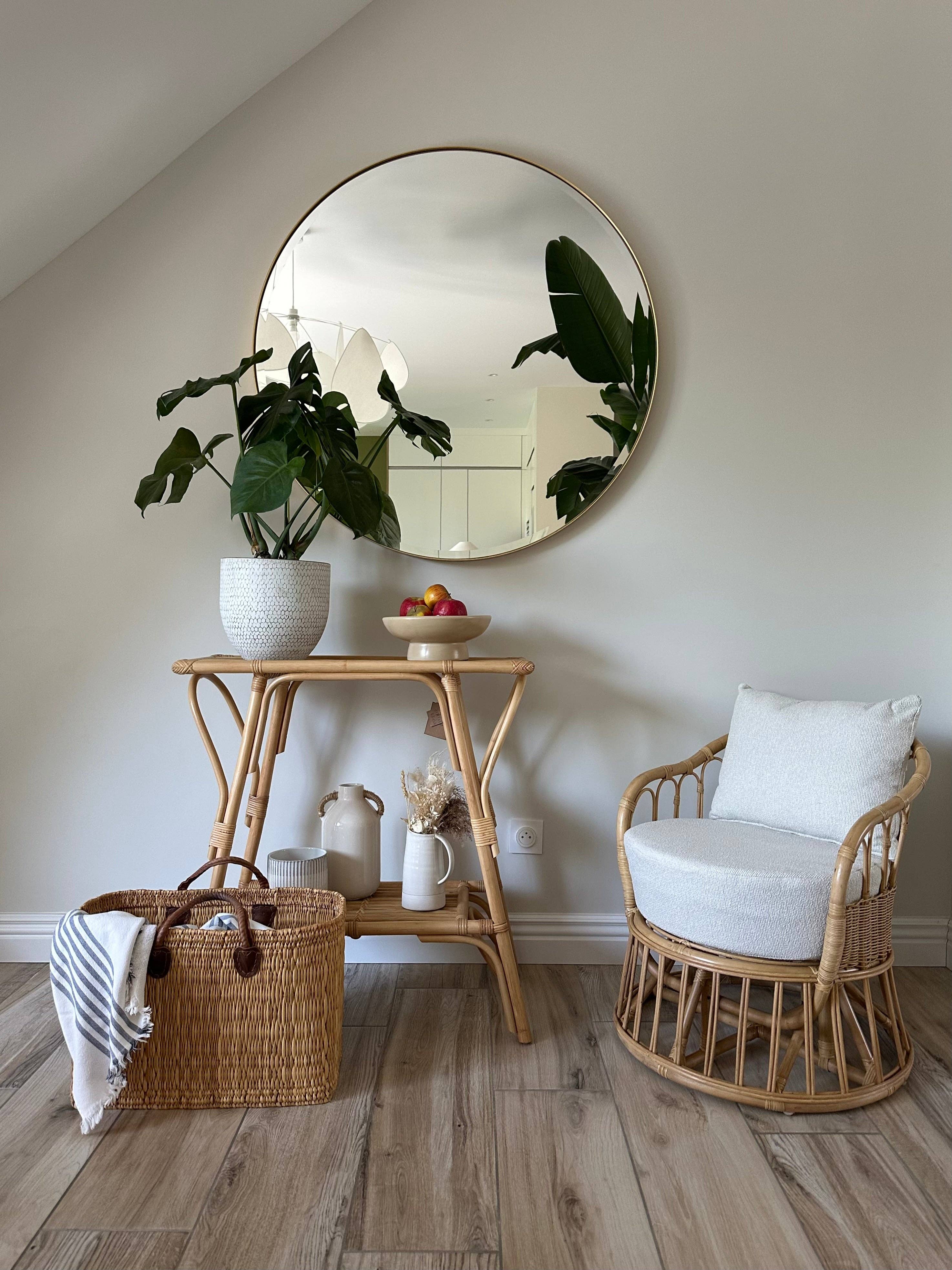 Nordlys - Wholesale Chair - PALOPO Natural Rattan and Beige Fabric Armchair3