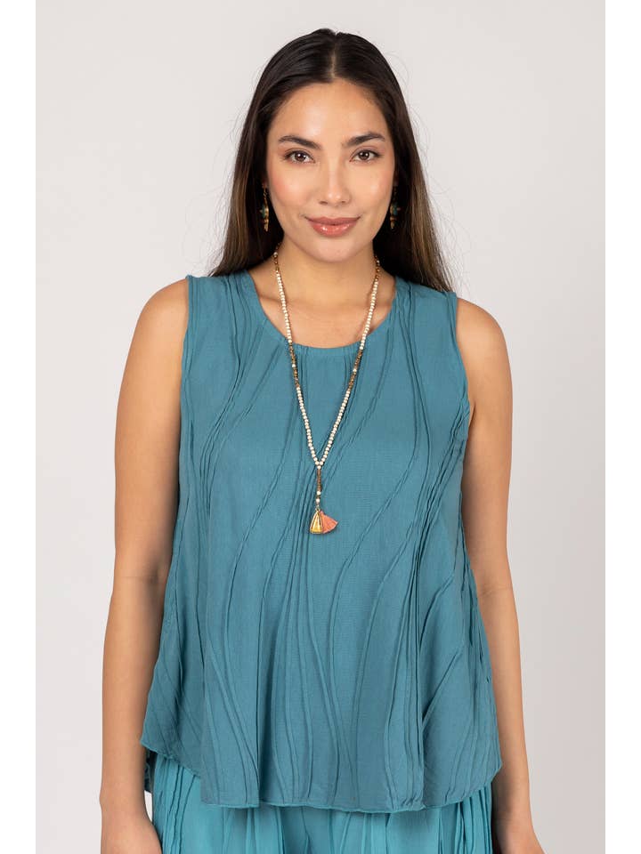 Windhorse Trading Inc - Wholesale Tank Top - Women's - Stitch Cotton Tank Top. WN21053