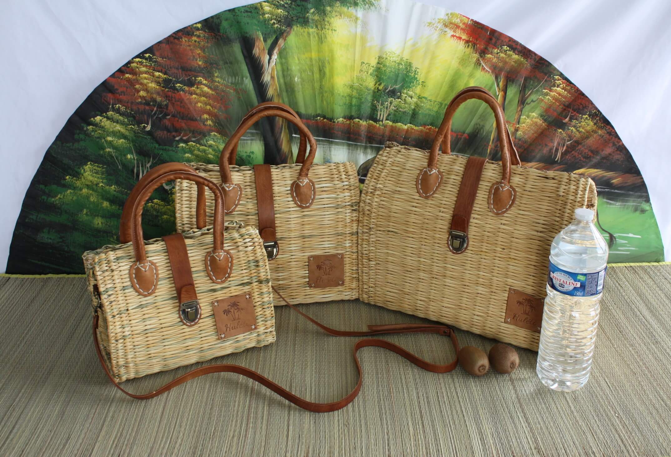 Boutique Huléti - Wholesale Beach Bag - Basket Suitcase with Leather Clasp - Handbag - Shoulder Bag - Shoulder Bag - Hand-woven Handmade - UNIQUE CREATION - HULÉTI6