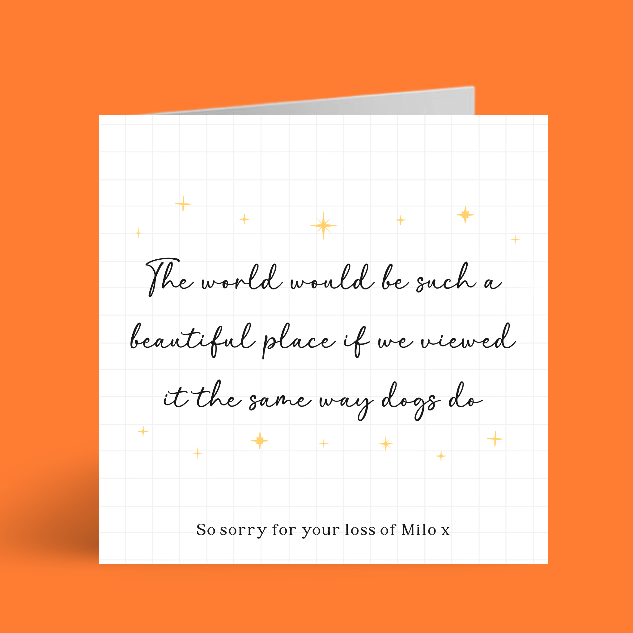 Coffee and a Catfish – wholesale Sympathy card – Personalised Dog Bereavement Card | Thinking of You Card2