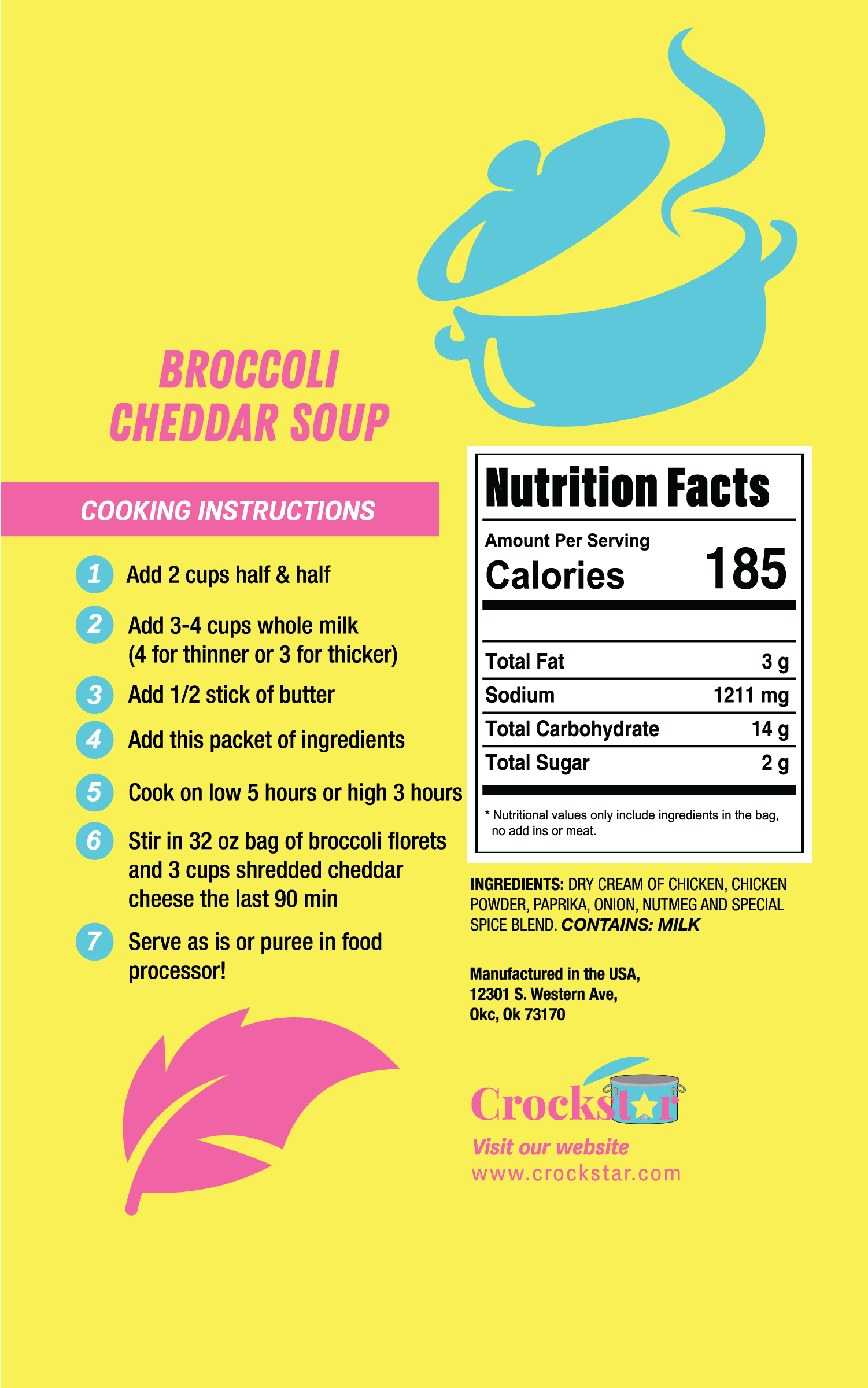 Crockstar Dinner Club - Wholesale Soup - Broccoli Cheddar Soup1