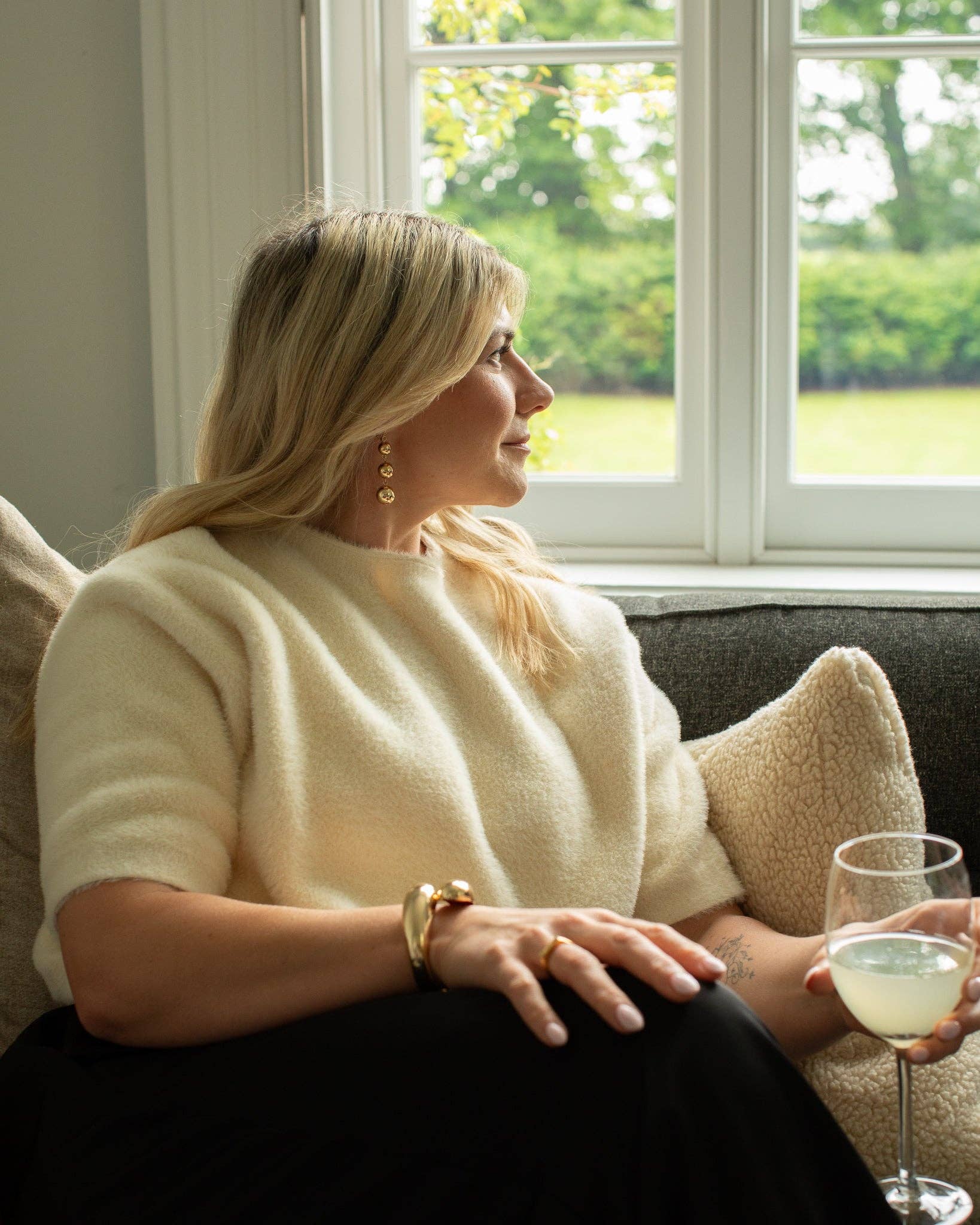 CHALK – wholesale Dangle earrings – Blackpool Drop Ball Earrings | Gold0