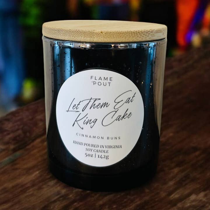 🎭 Vela Deixem-nos Comer Bolo-Rei | Aroma Festivo e Doce de Rolo de Canela para Diversão Durante Todo o Ano por atacado de Flame + Pout