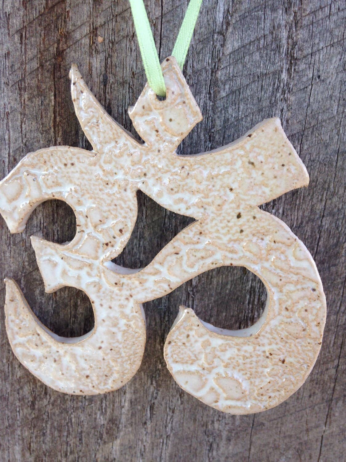 Stonehouse Pottery - Wholesale Ornament - Om Yoga Ornament namaste Yoga holiday yogi1