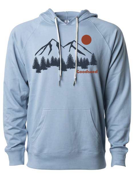 Breck Hoodie Blue for wholesale by Goodseed Clothing