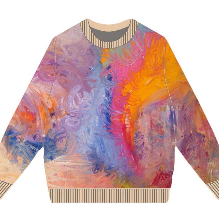 Sweater Bruce Mishell 100% algodão com estampado Art por atacado de Magic Hill - Mercantile