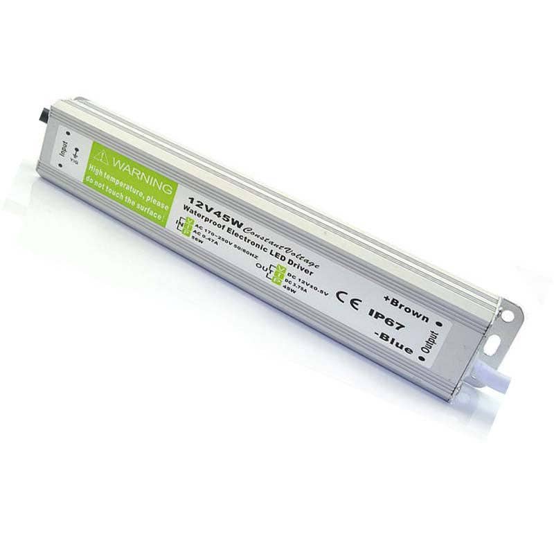 Ledsone – wholesale Small/handheld appliance – DC12V IP67 45W Waterproof LED Driver Power Supply Transforme3